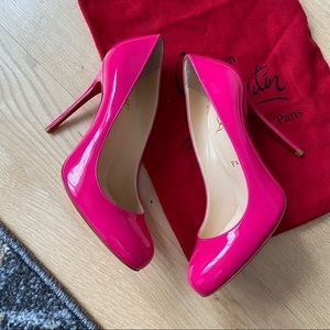 CHRISTIAN LOUBOUTIN DORISSIMA ROUND TOE PUMPS